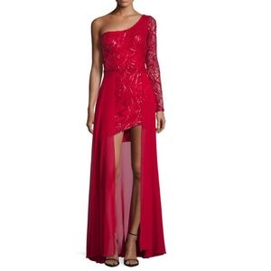 Nicole Bakti -Sequin overlay Dress